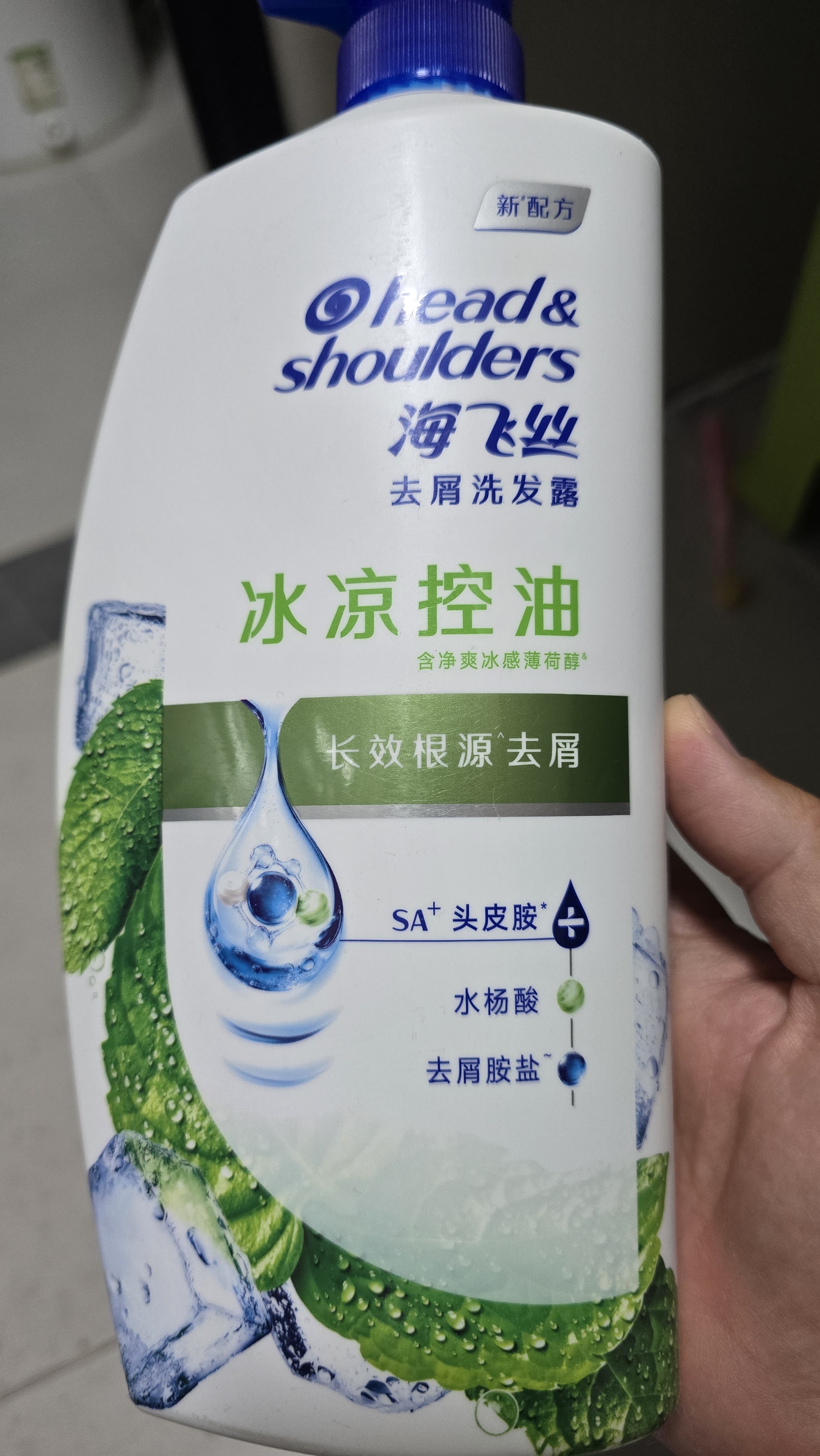 海飞丝去屑洗发水男士女士薄荷怡神1KG洗头膏洗发露薄荷控油京东自营 实拍图