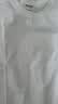 SIMWOOD/简木【标准宽松 】310g基础纯色重磅打底圆领短袖t恤SN120088 白色(右下摆印花） XL （建议146-160斤） 实拍图