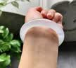 周六福（ZLF）白月光玉髓手镯荔枝冻女士宽条白透新中式平安镯 54mm 实拍图