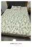 金号A类7A抗菌100%纯棉床单单件全棉纯色床单成人 200*230cm 蓝雾花蔓 实拍图