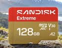 Sandisk闪迪128GB TF(MicroSD)内存卡4K极速金卡A2 V30 U3兼容大疆Pocket3/4P/Action 6运动相机/无人机存储卡 实拍图