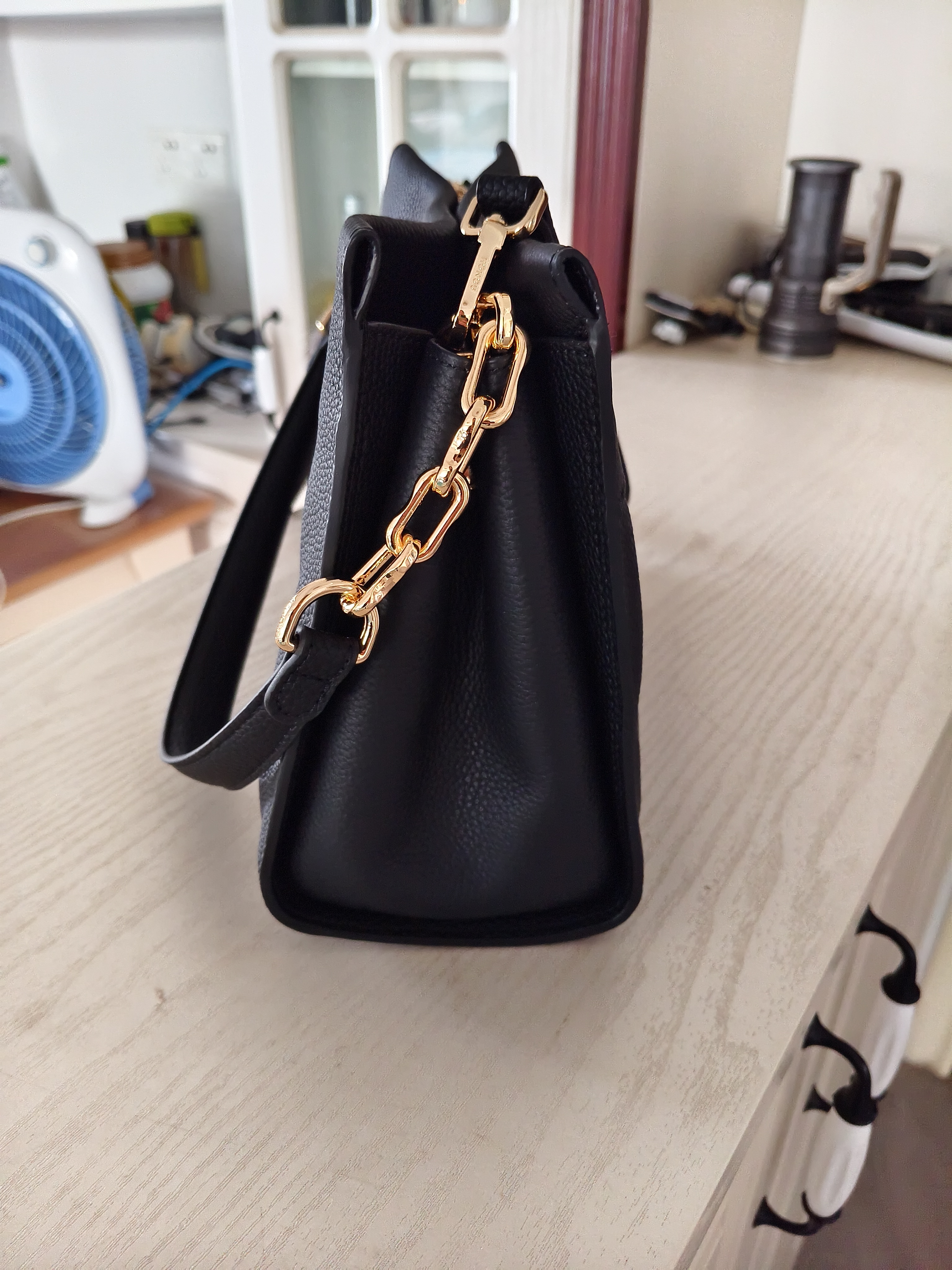 红谷包包女头层牛皮单肩斜挎包通勤气质手提包女士包 生日礼物送女生 实拍图