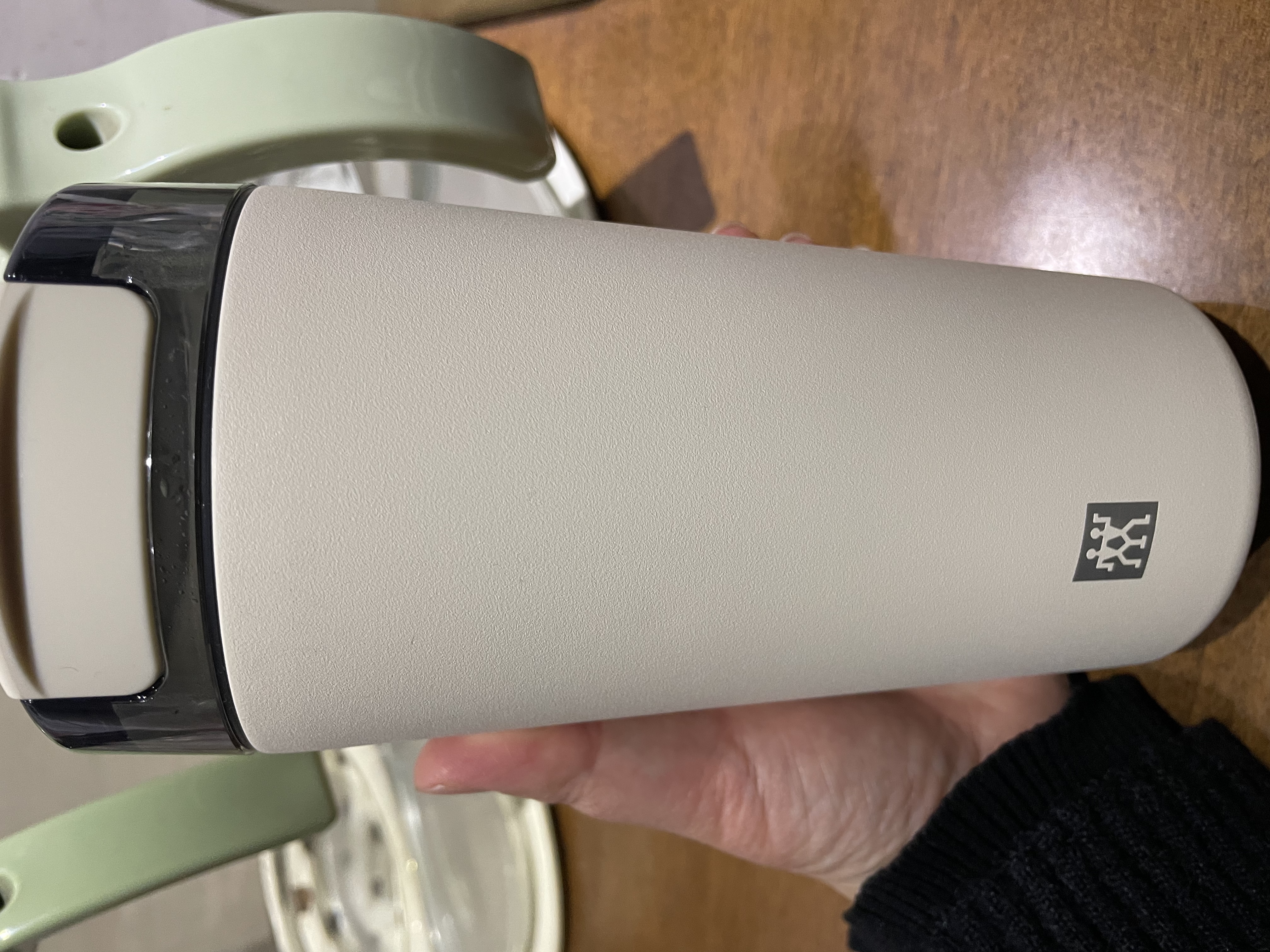 双立人（ZWILLING）男女保温杯不锈钢真空保温咖啡杯水杯480ml白色可进洗碗机 实拍图