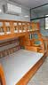 临稚胡桃木 儿童上下床实木高低床双层床上下铺床两层木床子母床 梯柜款 上铺宽1.15米下铺宽1.35米 实拍图