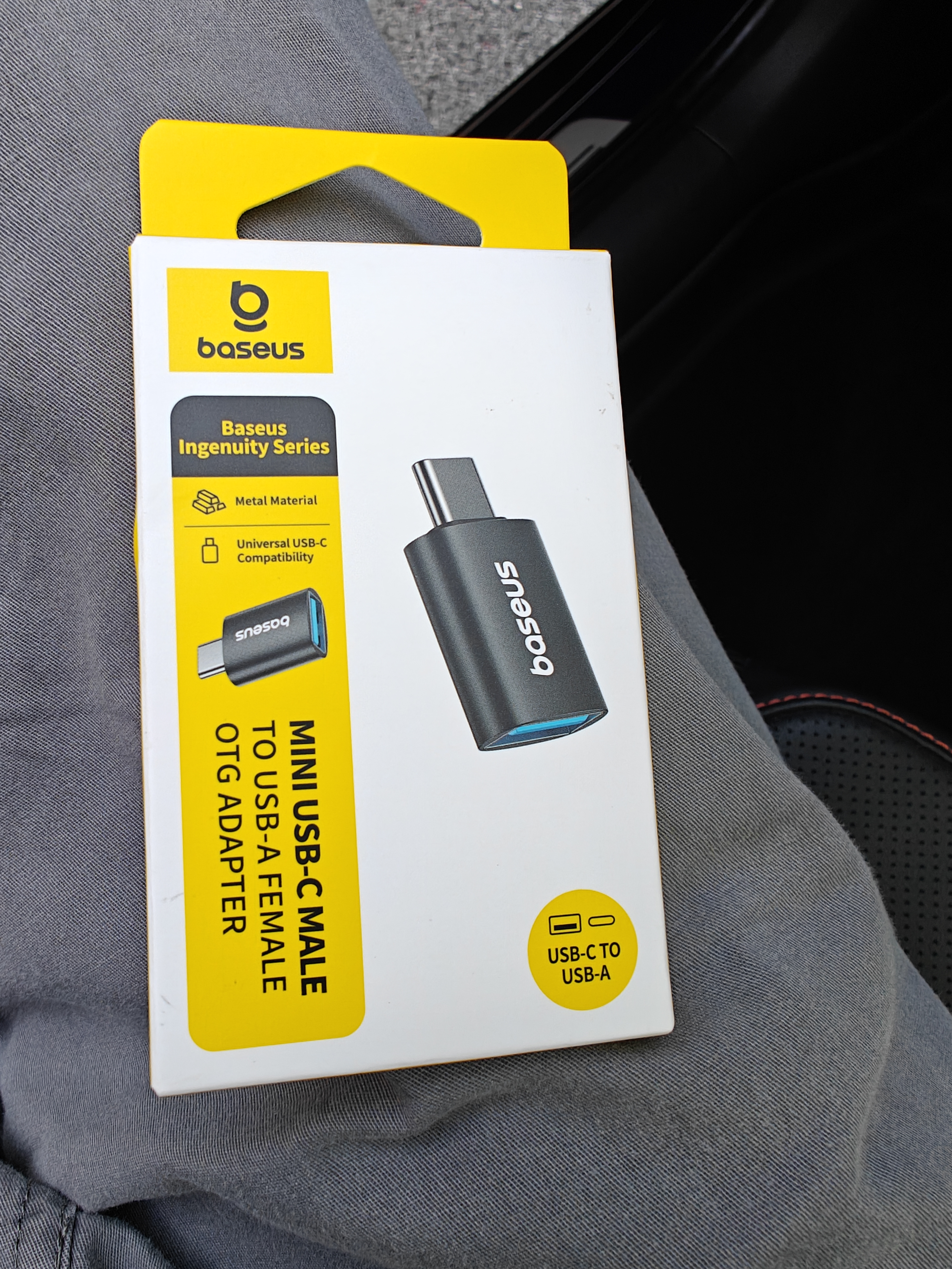 倍思Type-C转换USB3.2OTG转接头 适用苹果18/17/16/15华为手机数据线U盘平板笔记本电脑耳机键盘鼠标 实拍图