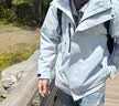 骆驼（CAMEL）3514系列三防冲锋衣男女款三合一可拆卸防水登山服装外套 实拍图