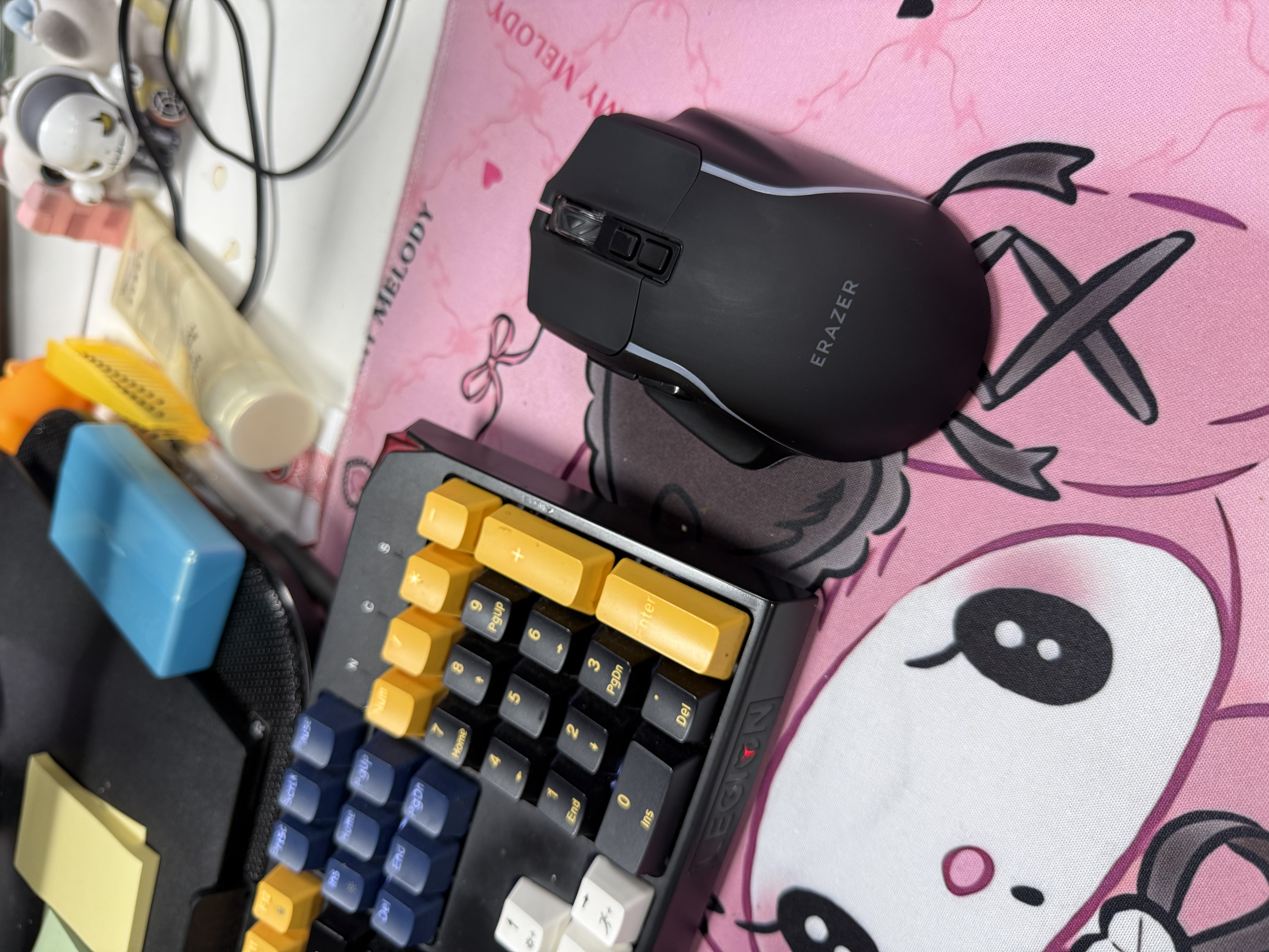 联想投资品牌异能者无线三模电竞鼠标七键可编程办公游戏吃鸡拯救者适用七彩呼吸灯效鼠标N603Pro黑色 实拍图