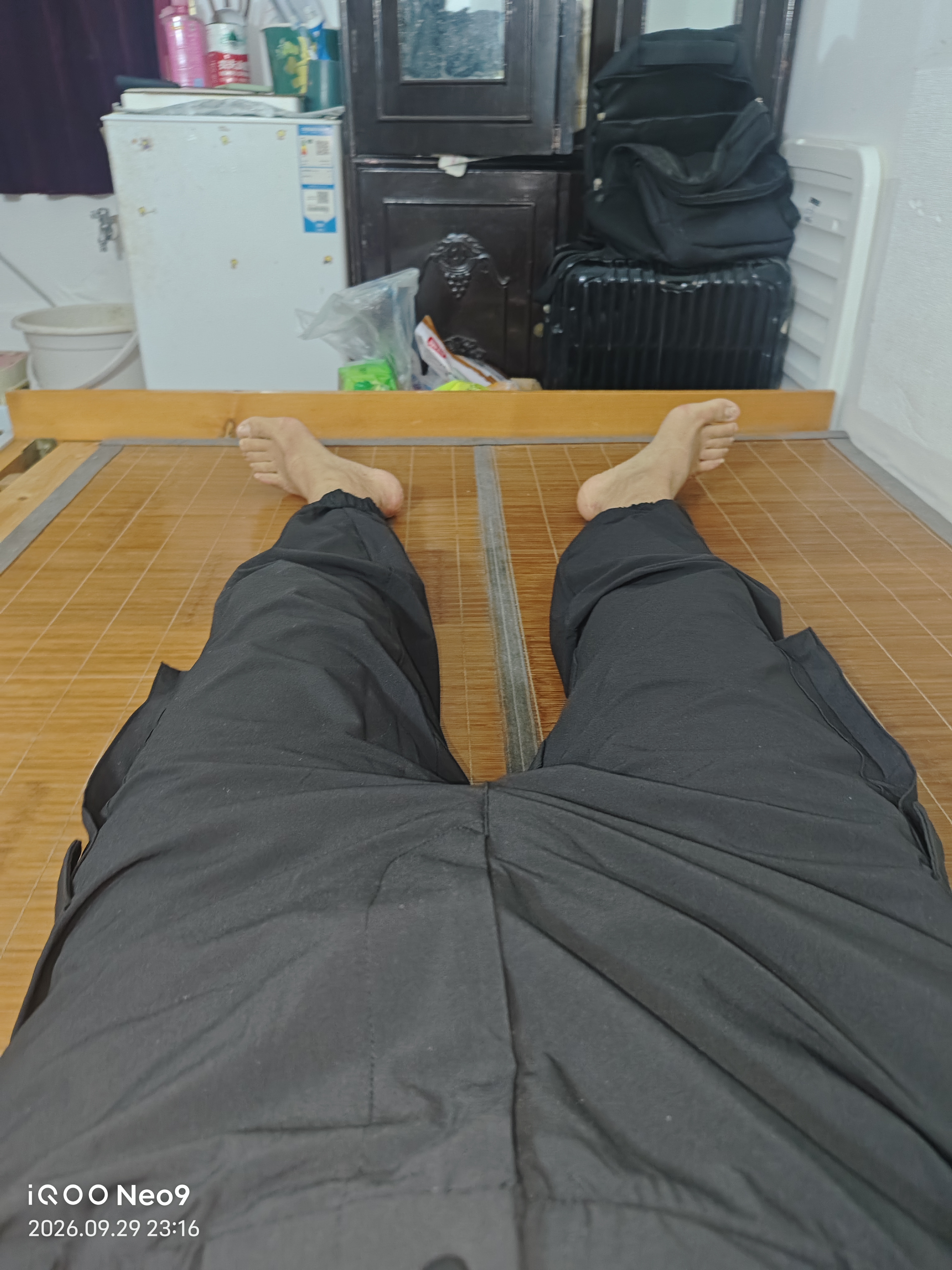 京东京造工装裤束脚防泼水男士休闲裤子春秋男款登山户外运动裤 黑色2XL 实拍图