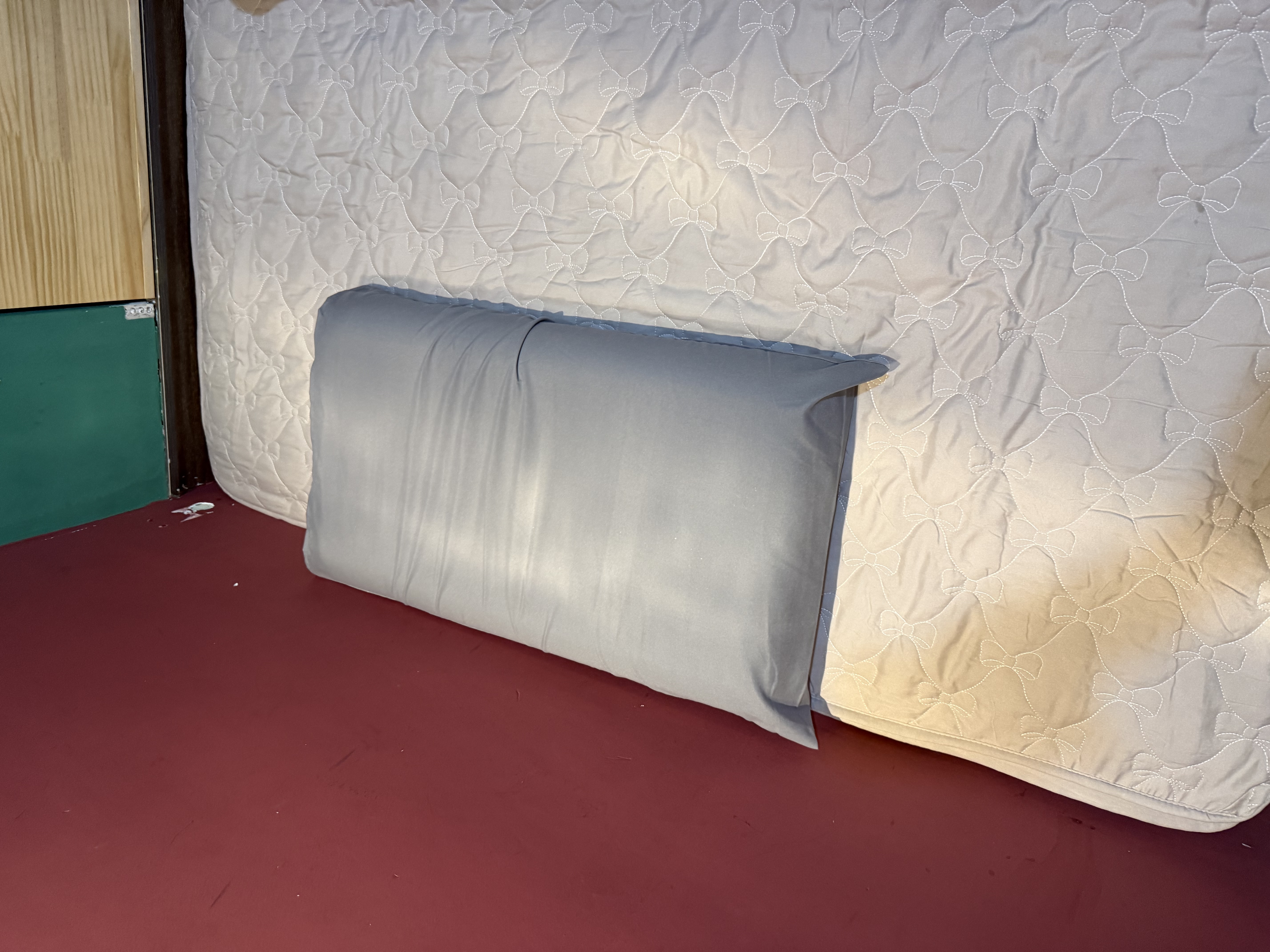 京东京造悦柔枕套 A类一等品120g加厚耐用枕头套 48x74cm 一对装 岩石灰 实拍图