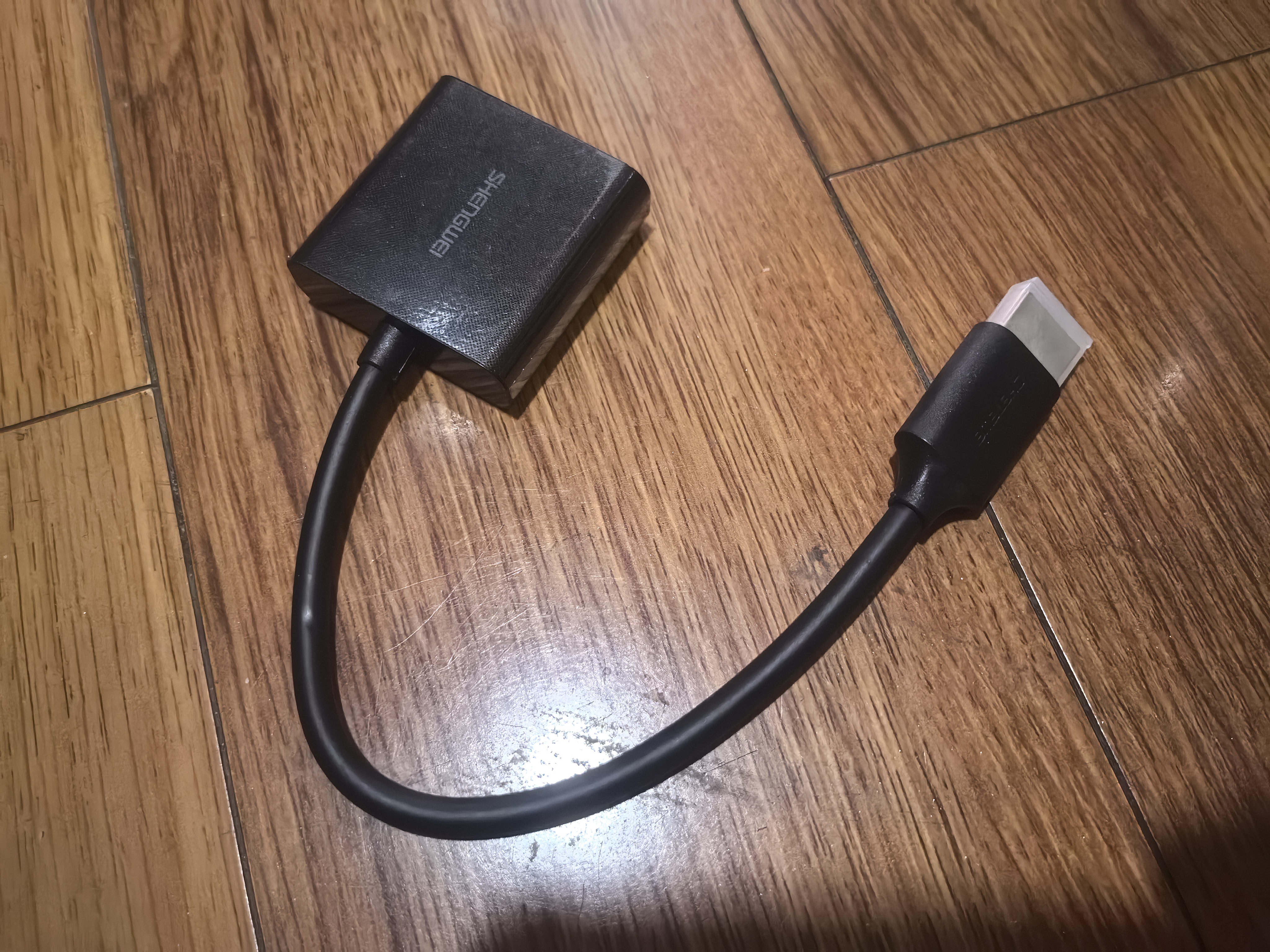 胜为HDMI转VGA线转换器 高清视频转接头适配器 笔记本电脑机顶盒连接电视显示器投影仪 黑HV-602 实拍图