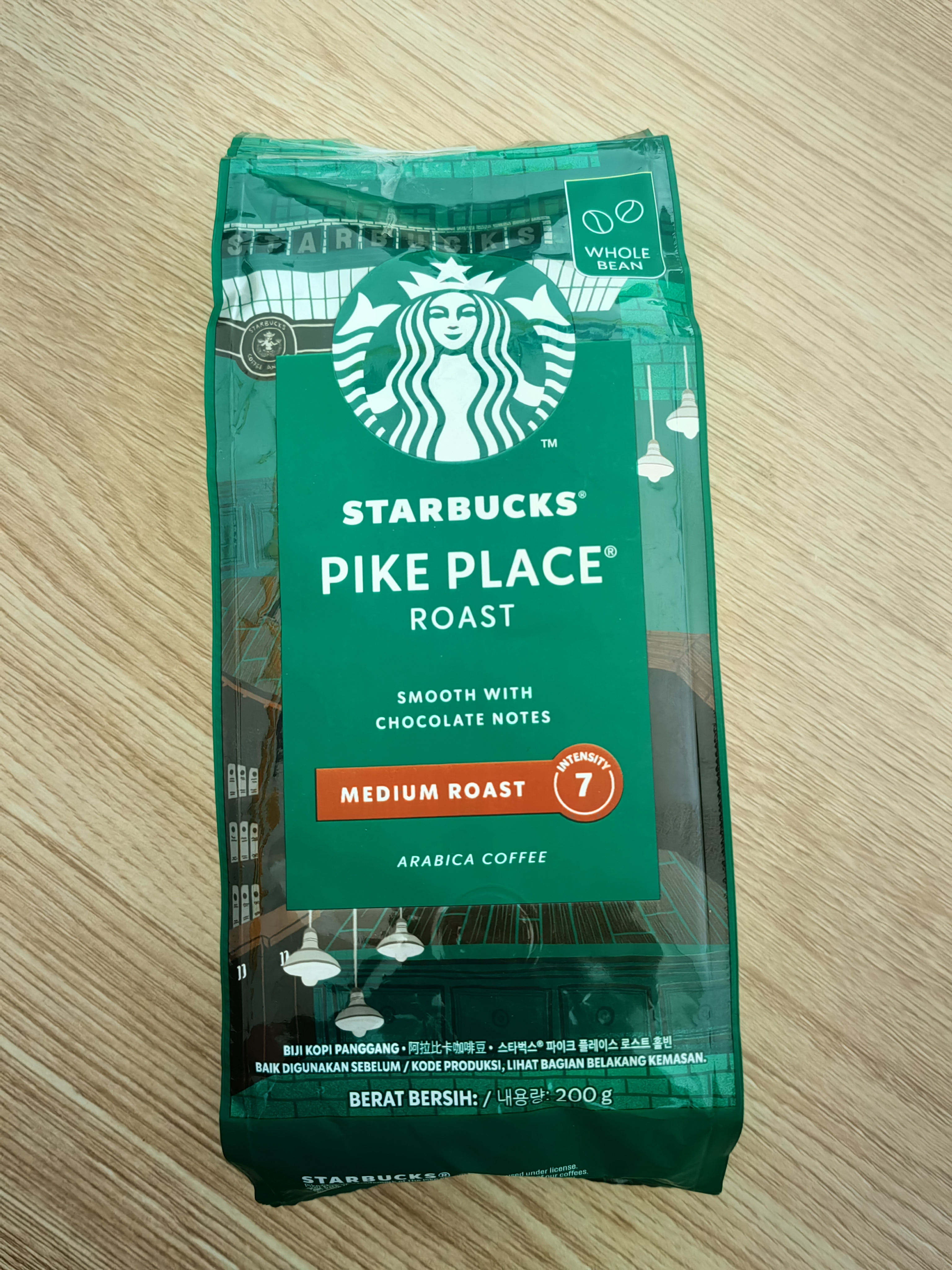 星巴克（Starbucks）派克市场咖啡豆中烘1袋200g 门店同款精品咖啡豆 进口 实拍图
