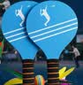 健田（JIANTIAN）加厚板羽拍板球套装户外玩具实木毽球拍三毛球带收纳袋开学季用品 实拍图
