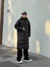 准者（RIGORER）长款羽绒服男2026秋冬新款连帽保暖防风加厚运动户外休闲情侣外套 纯正黑 2XL (185) 实拍图