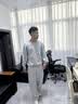 优衣库宽松卫衣/长袖男装女装合作款/运动衫481040 486125 482310/03灰色 L 实拍图