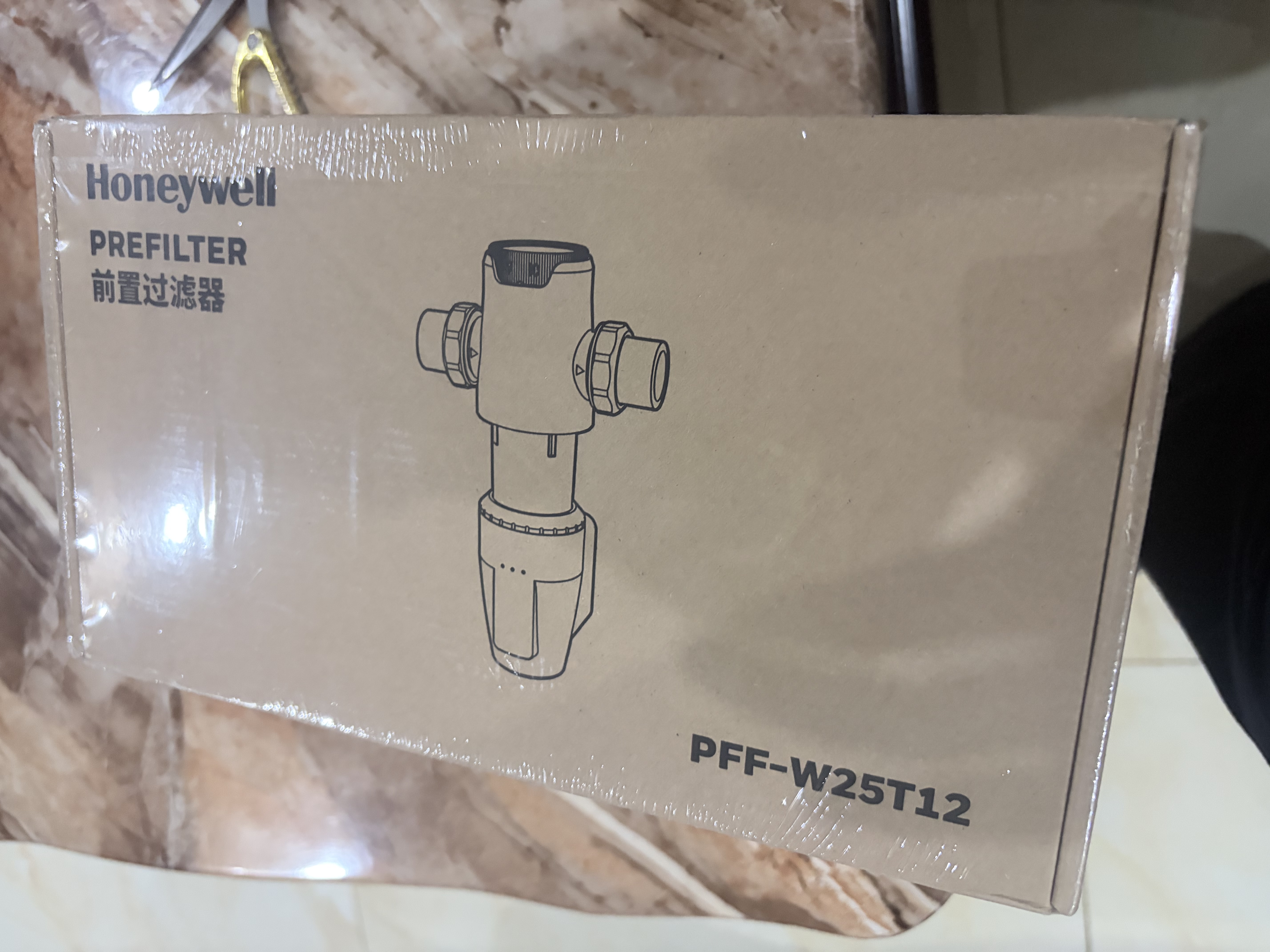 霍尼韦尔（Honeywell）防爆前置过滤器自动洗 大通量反冲洗0铅厨下净水器厨房家用万向安装 免换滤芯 国家补贴 十年耐用标准·W25·316L钢网 实拍图