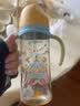 贝亲（Pigeon）防胀气 自然成长翻盖直饮吸管 大童奶瓶330ml 马戏团 18月+ AA279 实拍图