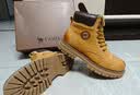 骆驼（CAMEL）王俊凯同款铠甲马丁靴高帮户外工装大黄靴男 GE122W7757T 金黄 38 实拍图