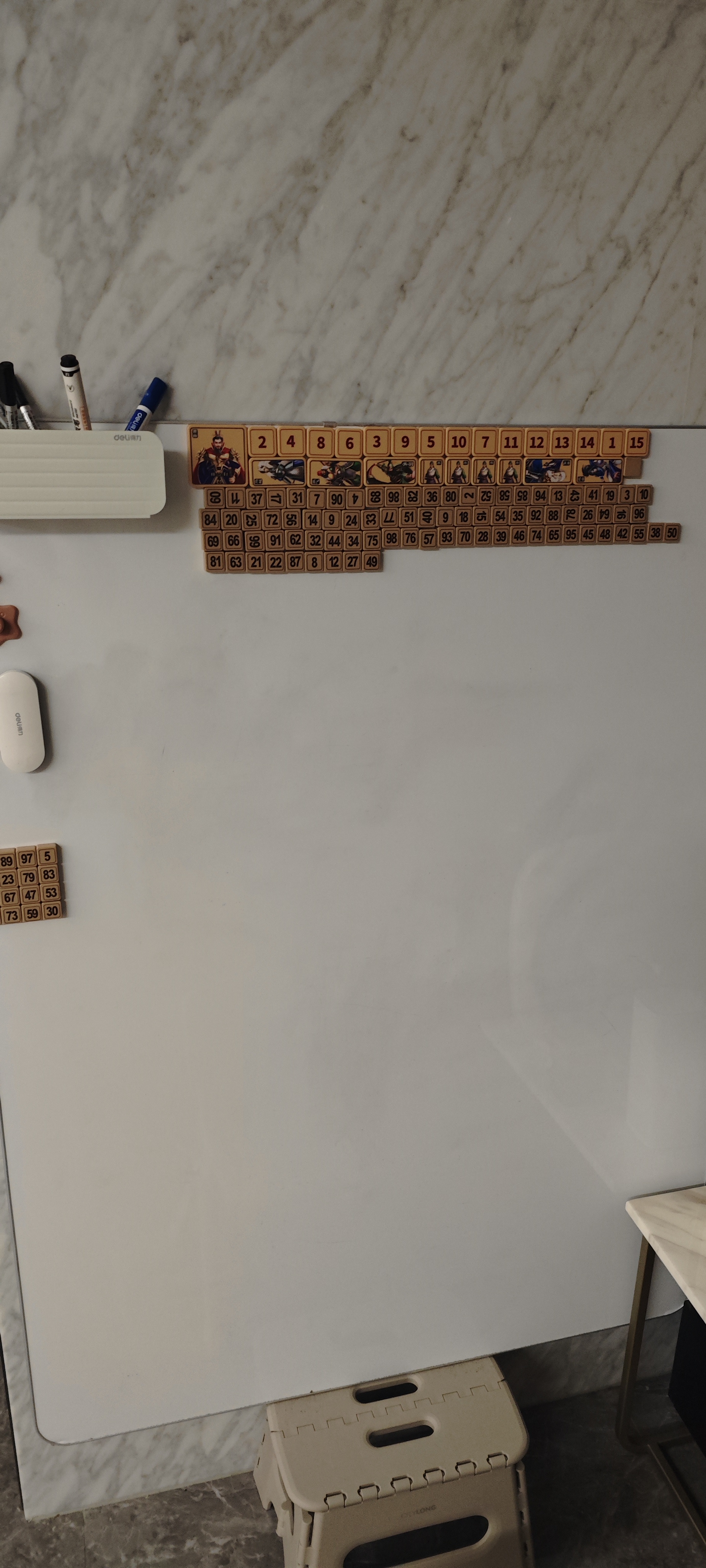 得力(deli)挂式白板 窄边框系列120*90cm易擦磁性办公教学会议悬挂式白板家用儿童写字板黑板50027 实拍图