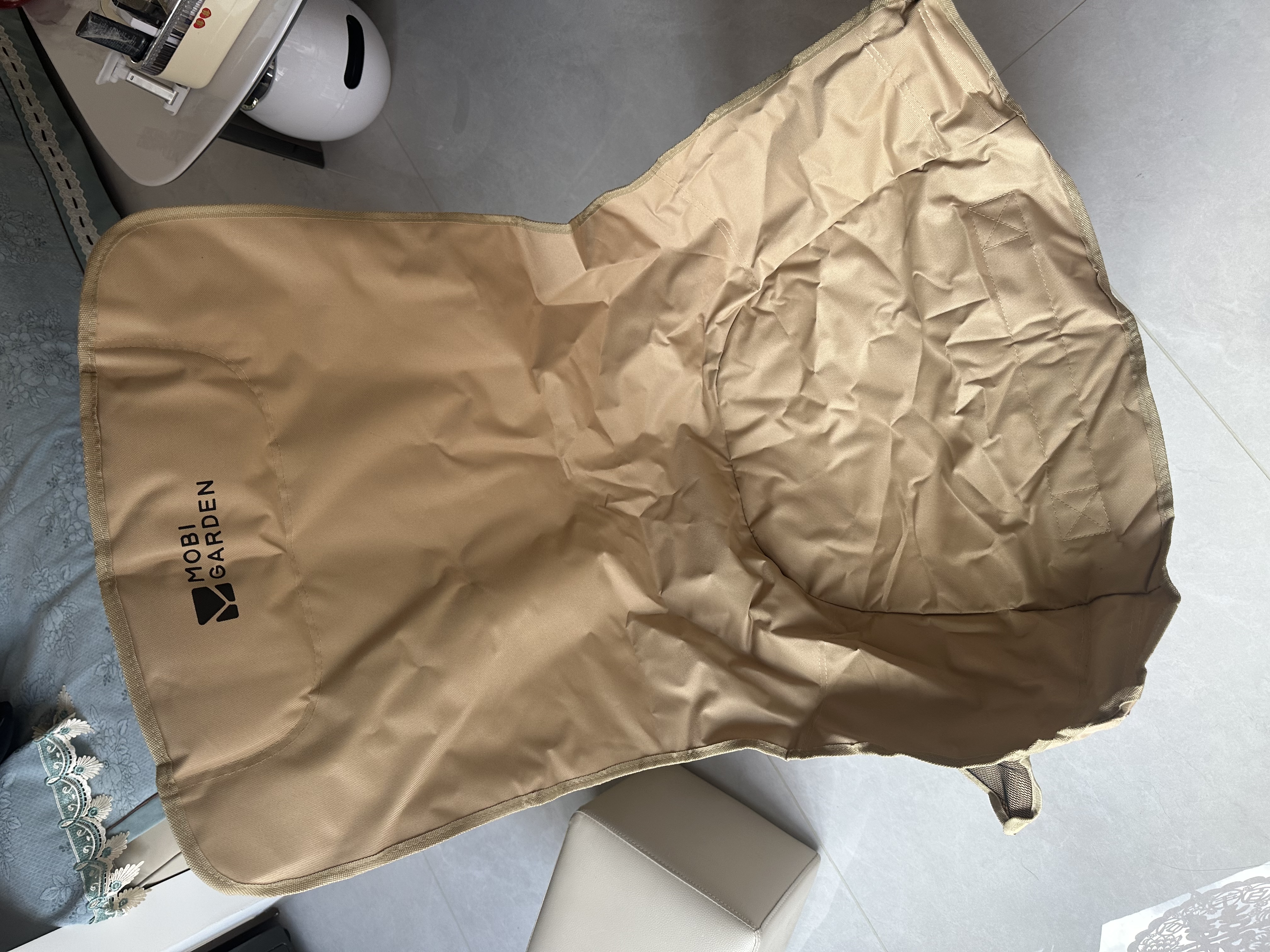 牧高笛（MOBIGARDEN）高背月亮椅可调节 户外露营野餐钓鱼折叠椅 NX25665002 细沙黄 实拍图