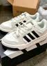 adidas ENTRAP美式校园风运动鞋少年感复古篮球风板鞋阿迪达斯 白色/矾土棕/黑色   42 实拍图