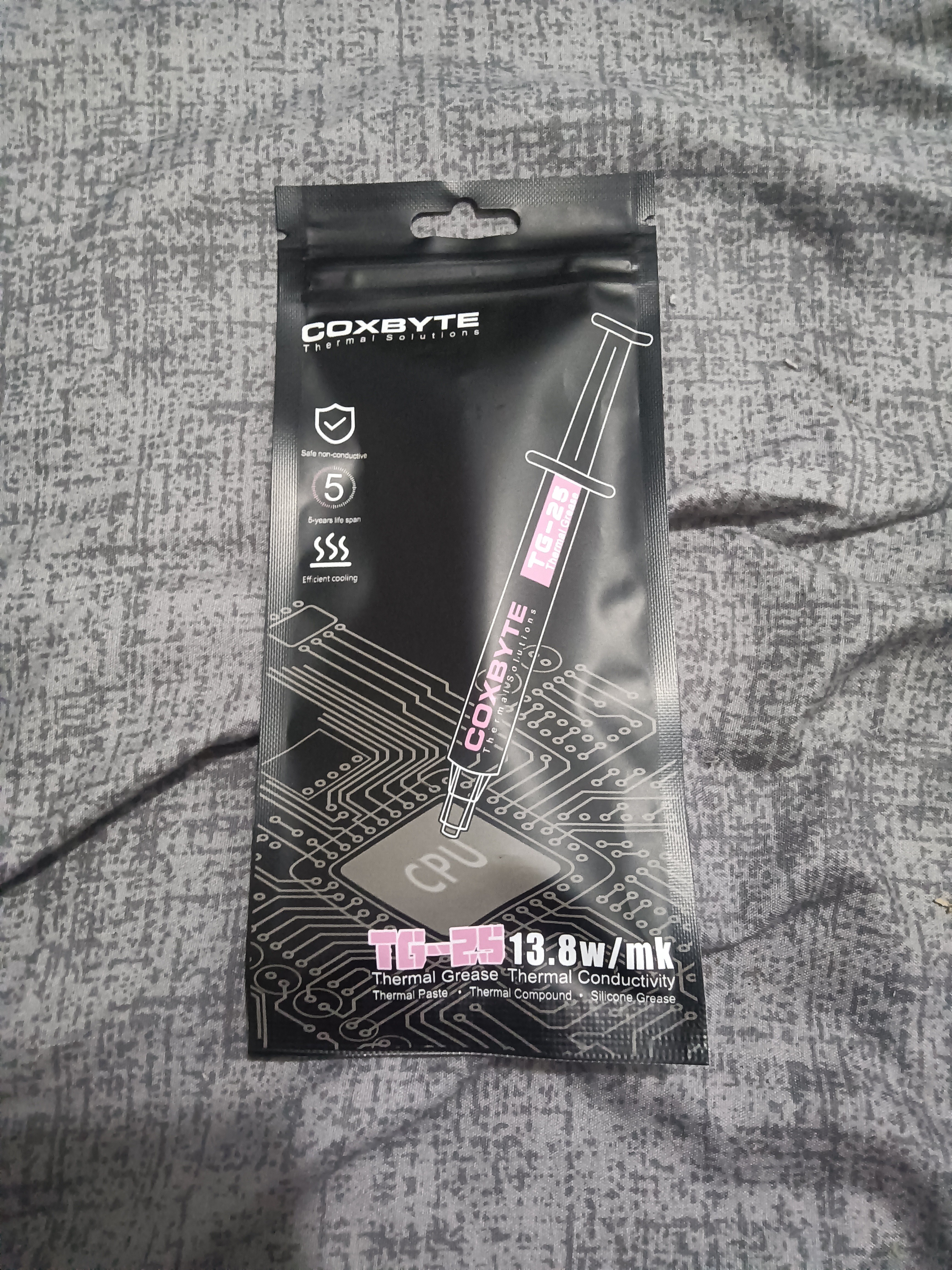 COXBYTE导热硅脂(13.8系数)2克装TG-25散热硅脂膏CPU/GPU笔记本游戏本台式电脑显卡风冷水冷超频适用 实拍图