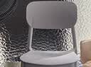 全品屋餐椅凳子塑料椅子奶白色办公椅靠背休闲椅书桌椅学习椅化妆椅 实拍图
