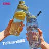 希乐（cille）塑料水杯大容量tritan夏季男女学生运动健身便携刻度茶水分离杯子 实拍图