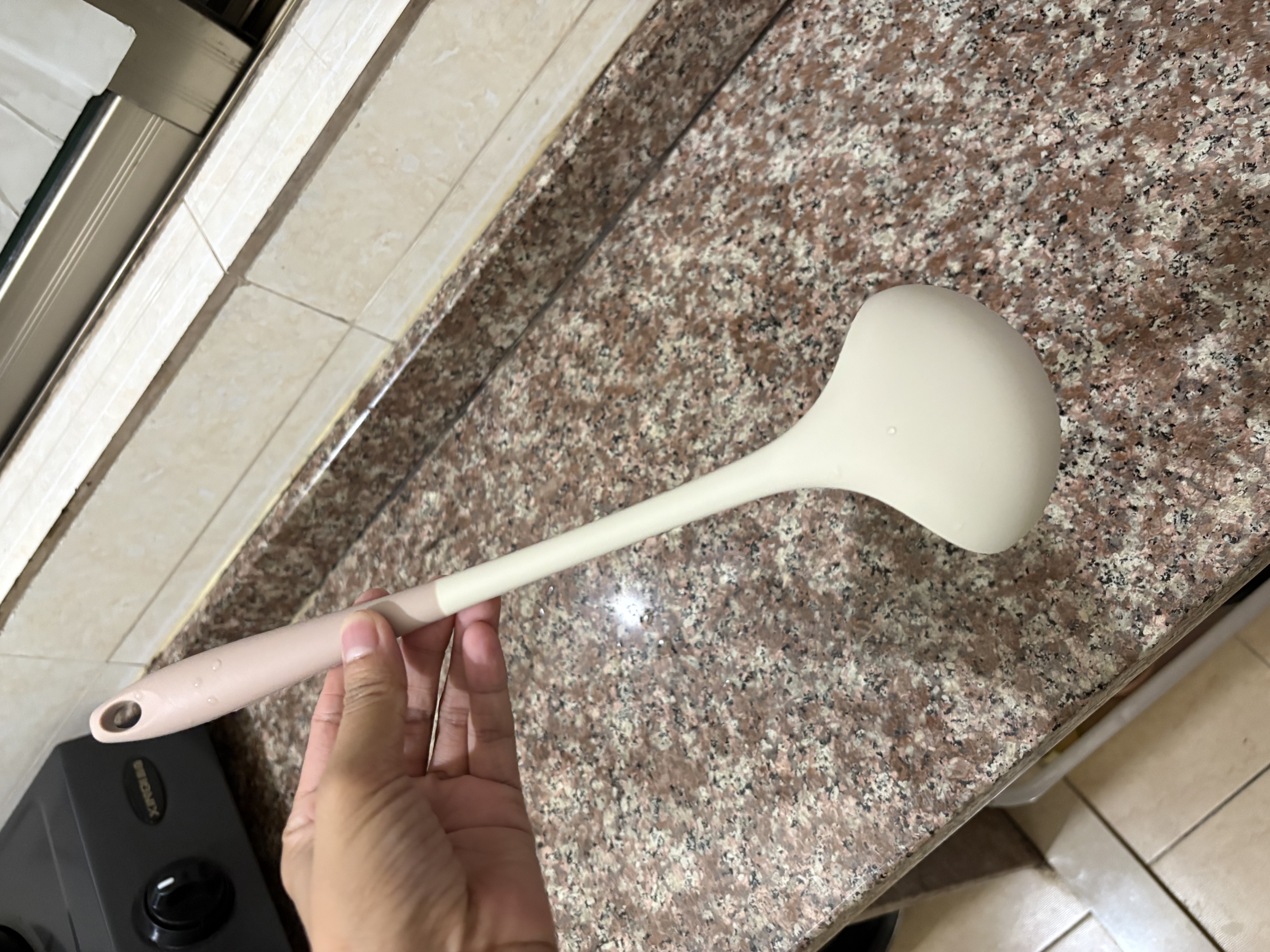 荣事达（Royalstar）汤勺硅胶勺家用厨具食品级耐高温勺子平底锅汤锅火锅盛汤勺子 实拍图