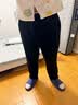 名创优品（MINISO）休闲直筒裤子男重磅潮流秋季青少年宽松百搭垂感卫裤 黑 3XL 实拍图