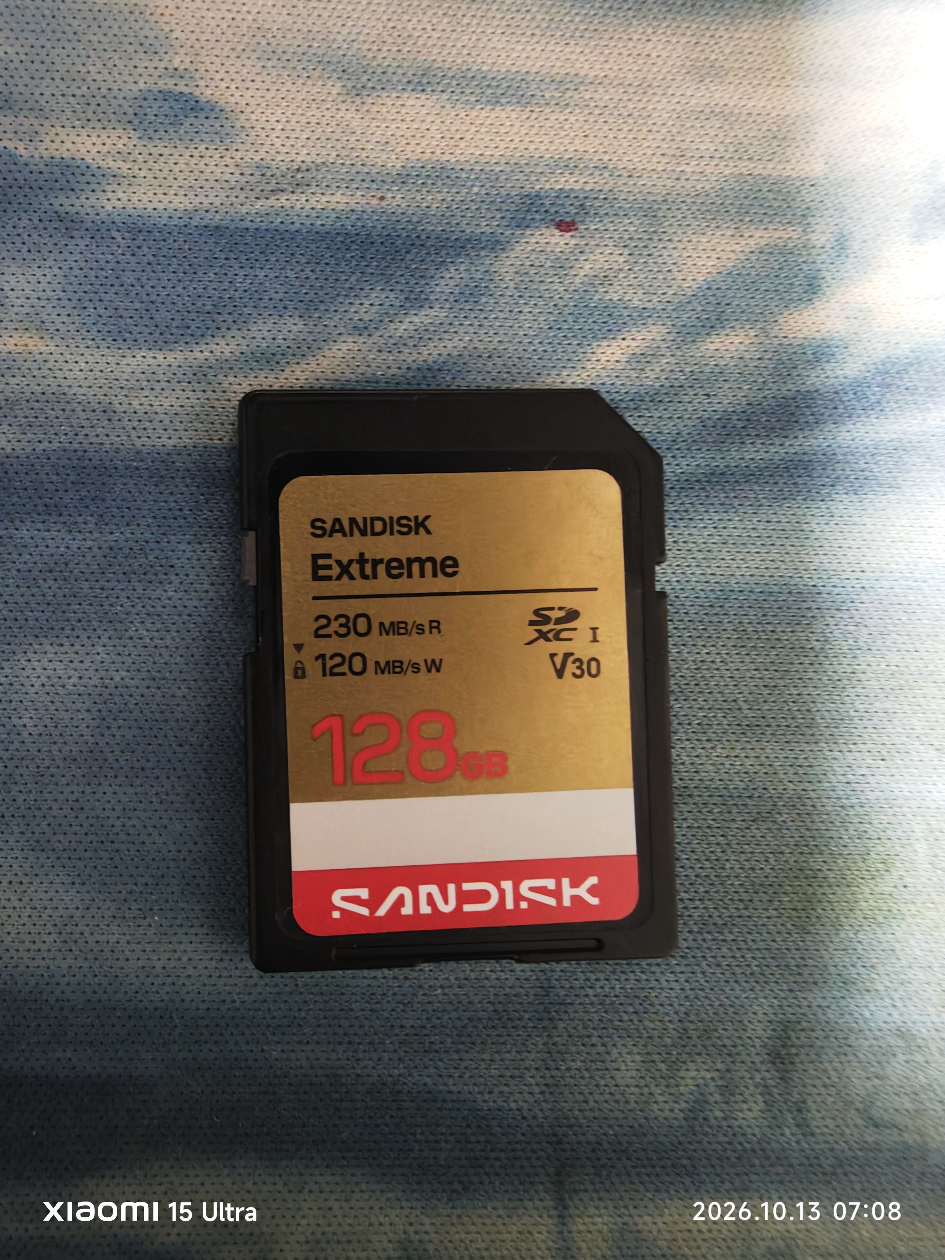 Sandisk闪迪128GB SD内存卡 4K V30 U3 C10 相机存储卡 读速230MB/s 写速120MB/s 高速连拍 微单/单反相机 实拍图