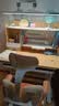 童状元儿童学习桌椅套装多功能写字书实木桌高中小学生3-18岁桌课椅子 【手摇升降】1米实木桌+光谱大路灯+自动追背椅咖 赠学习大礼包 实拍图