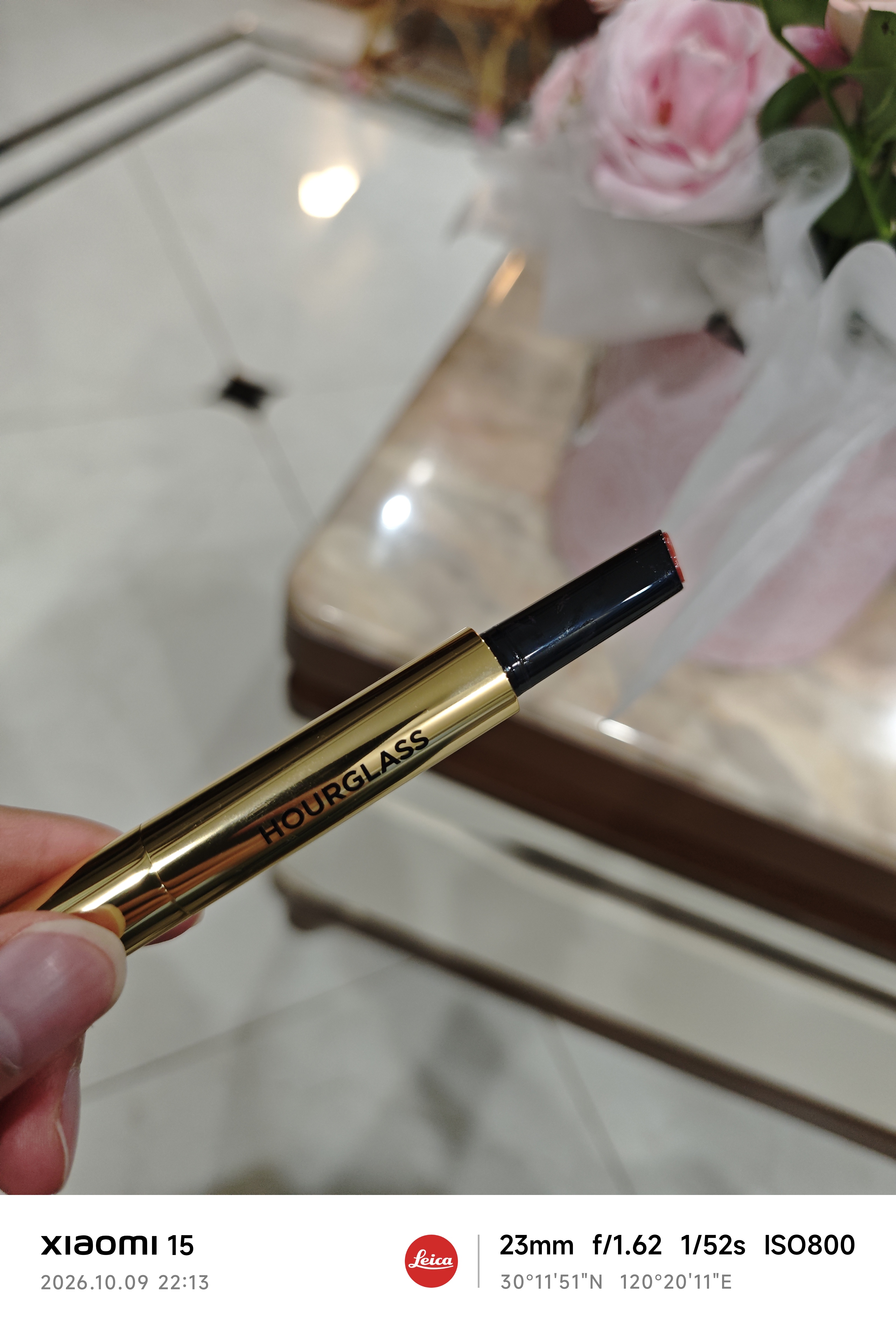 HOURGLASS【11.11抢先购】小金管固体唇蜜口红显白提气色Slip125号色1.7g 实拍图