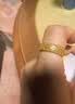 老字号999足金包银戒指腰缠万贯戒指宽面新款情侣对戒送女友礼物 腰缠万贯/女（细版）4mm 10码 实拍图