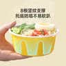 美丽雅一次性饭盒餐盒圆形带盖400ml*30套食品级野餐碗厚实打包盒可加热 实拍图