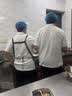 龙伟联合夏季厨师服网眼短袖厨房工作服食堂实操服厨衣薄款炊事员套装定制 实拍图