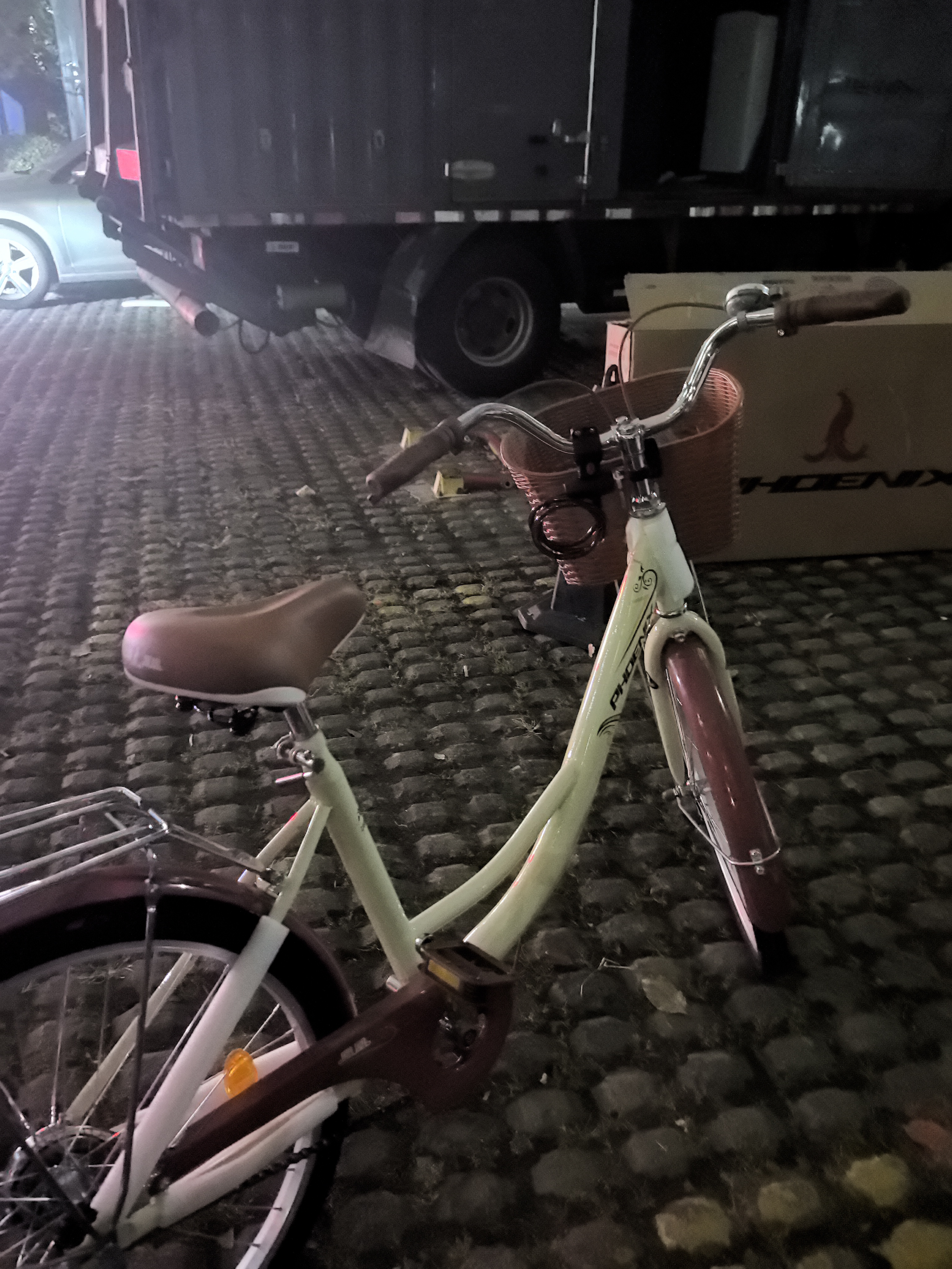 凤凰（Phoenix）自行车成人男女式通用型城市通勤单车女芭蕾 24英寸米黄色 实拍图