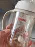 贝亲（Pigeon）自然离乳 PPSU重力球吸管双把手奶瓶 330mL 12月+ AA253 实拍图