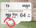 爱国者（aigo）64GB TF(MicroSD)内存卡 U3 A1 V30 4K 行车记录仪&安防监控摄像头高速存储卡 24小时连续录制 T3 实拍图