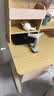 龙承匠人儿童学习桌椅套装J120实木可升降写字书桌中小学生6-18岁课桌椅子 【升级稀土抑轴灯】1.2米实木桌+吊柜+追背椅粉 赠学习大礼包 实拍图