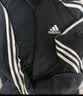 adidas通勤休闲三条纹连帽夹克早秋外套卫衣男装阿迪达斯轻运动   黑色/白   XL 实拍图