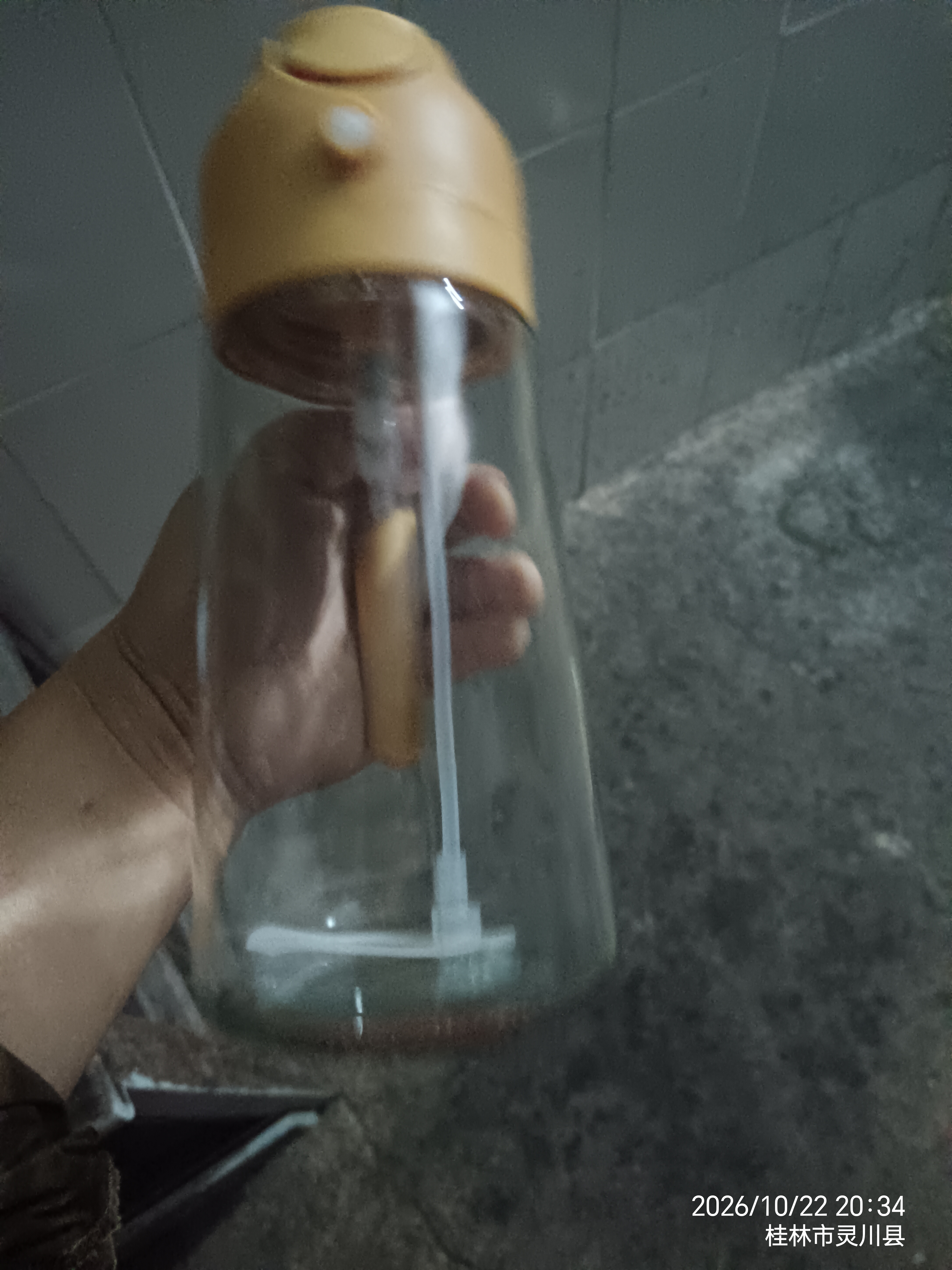 【喷倒两用】玻璃喷油壶瓶空气炸锅厨房家用雾化喷油瓶油罐调料 【耐热玻璃】黄色 470ml 实拍图