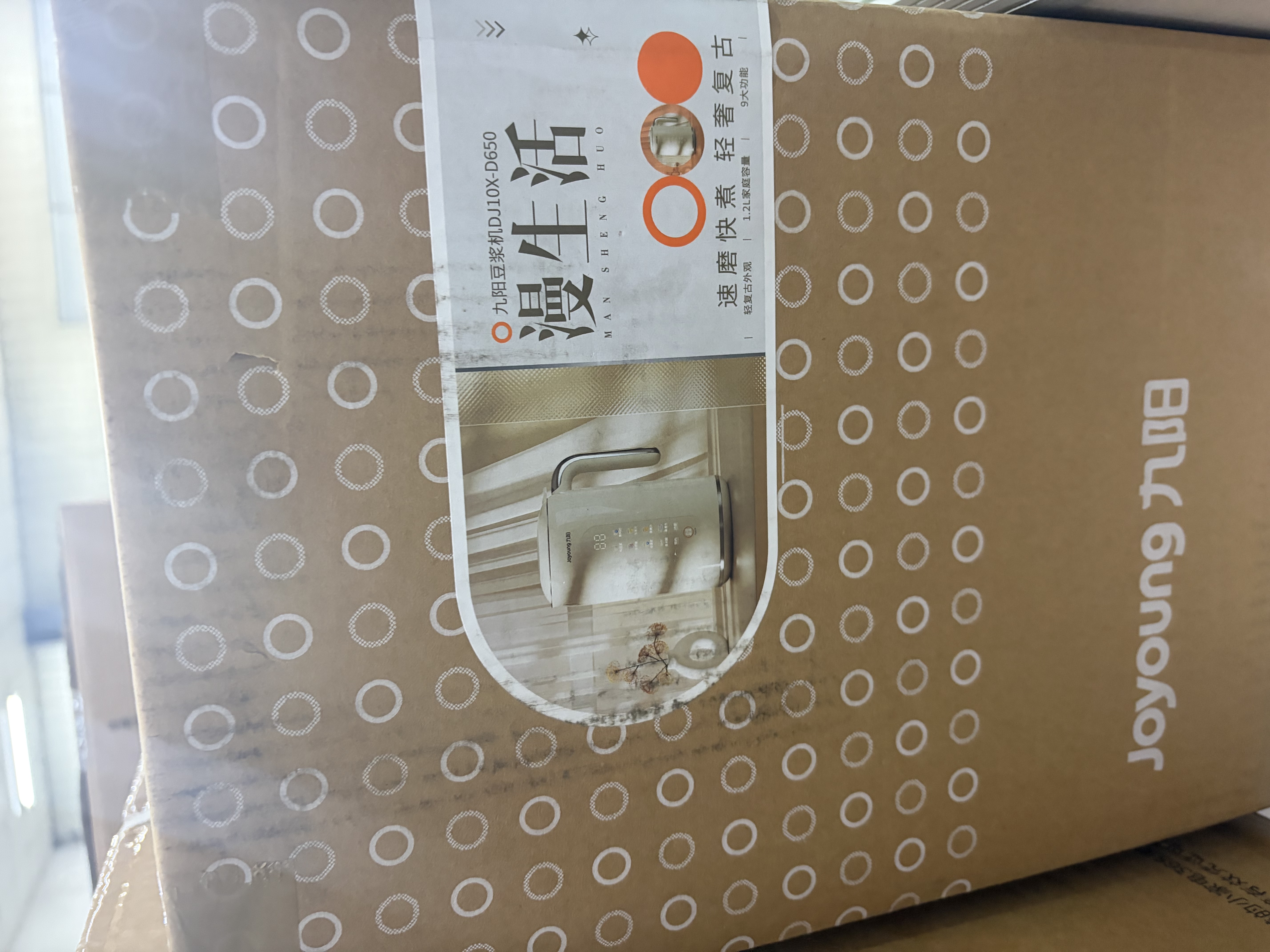 九阳（Joyoung）0.8-1.2L豆浆机 IMD彩屏可预约2-4人用易清洗免煮免滤家用全自动破壁机料理机榨汁机DJ10X-D650 实拍图