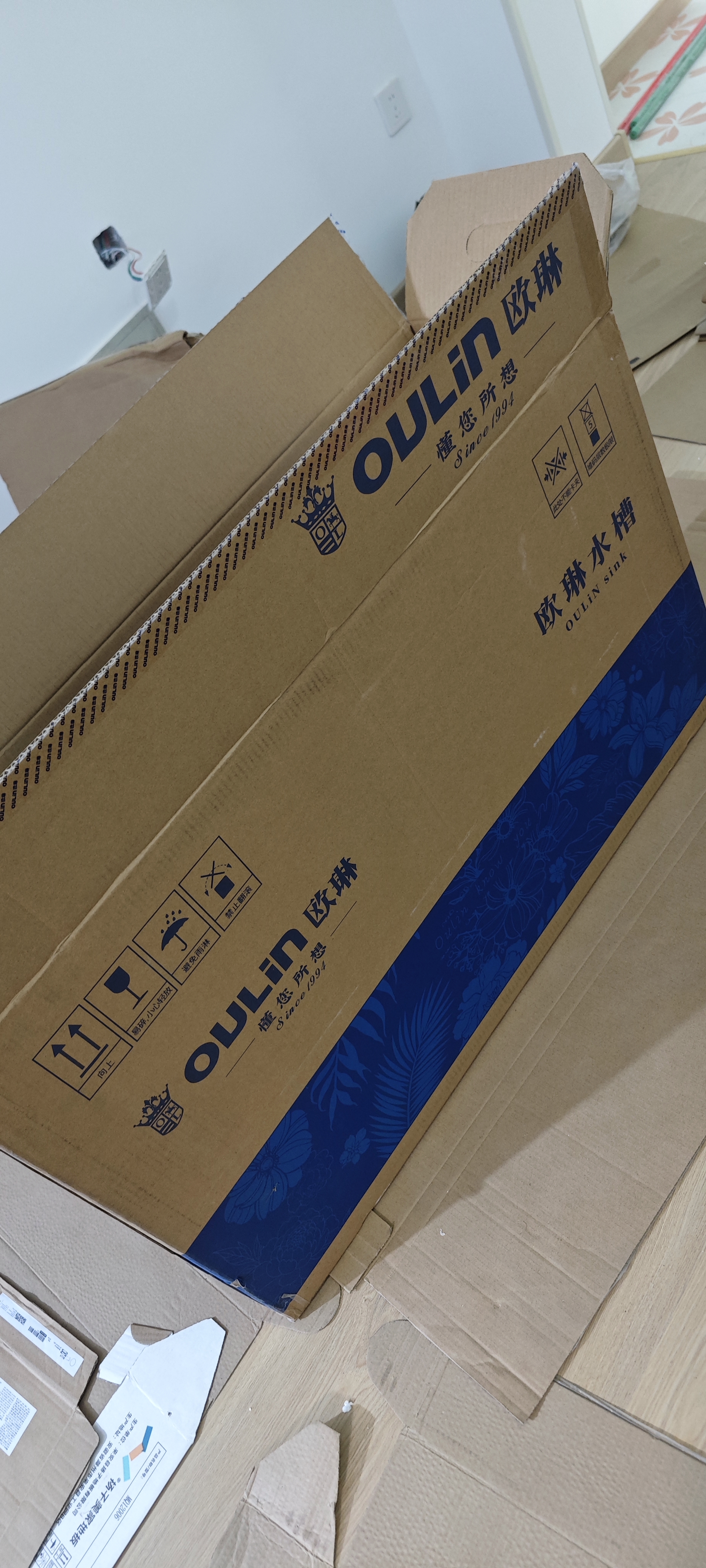 欧琳（OULIN）厨房水槽大单槽洗菜盆一体盆JC系列304不锈钢洗碗槽无涂层656 实拍图