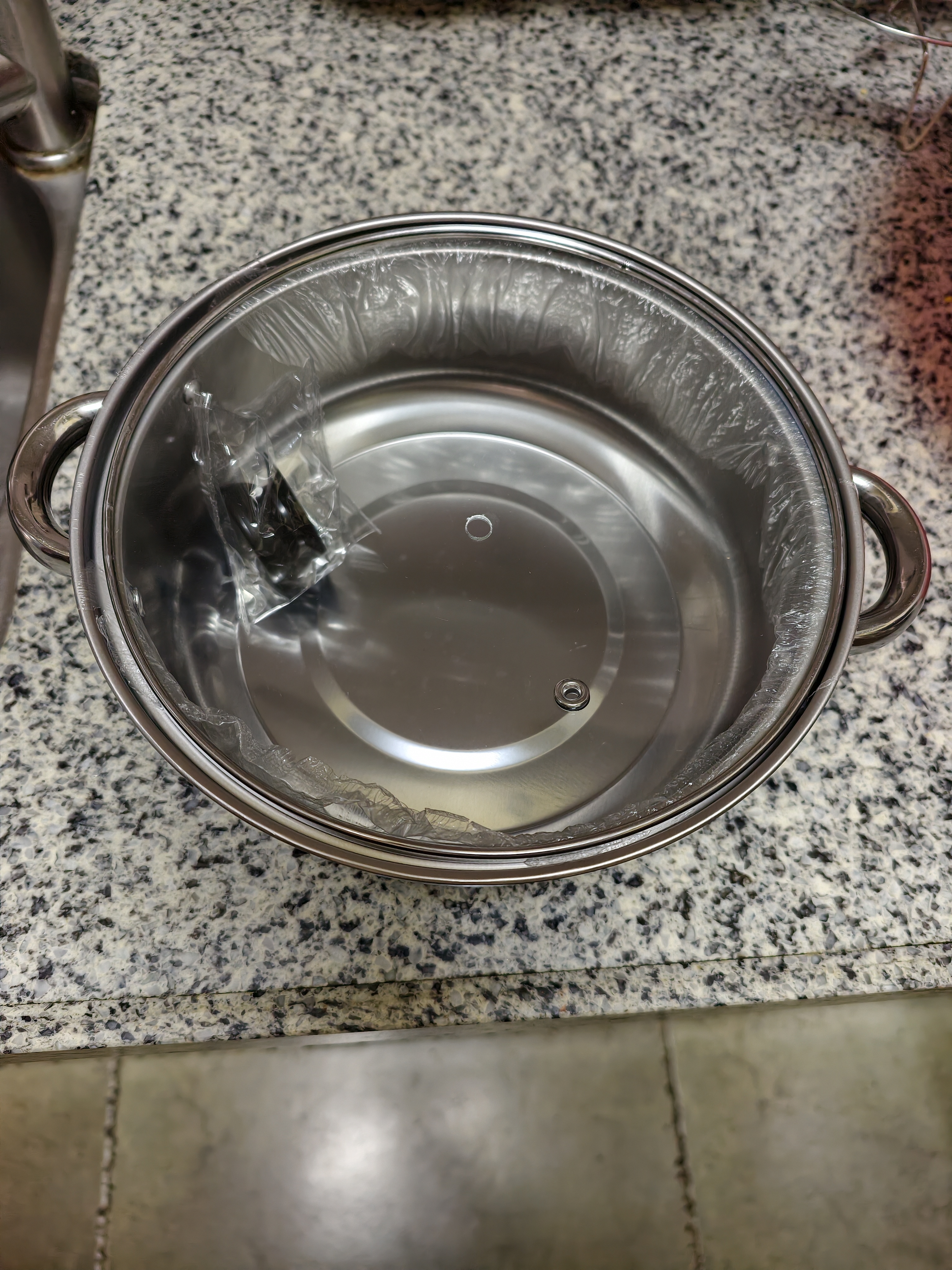 不锈钢汤锅家用特厚蒸锅一体电磁炉煲汤炖锅煮粥锅燃气双耳锅 24CM【带盖】组合加厚底 实拍图