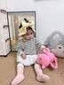 成长寄婴儿袜子冬季加绒加厚男宝中筒袜新生宝宝室内学步防滑隔凉地板袜 实拍图