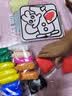 时光学创意粘土戳戳画套装儿童DIY创意百变手工制作轻粘土幼儿园手工材料包亲子互动玩具男女孩生日礼物 实拍图