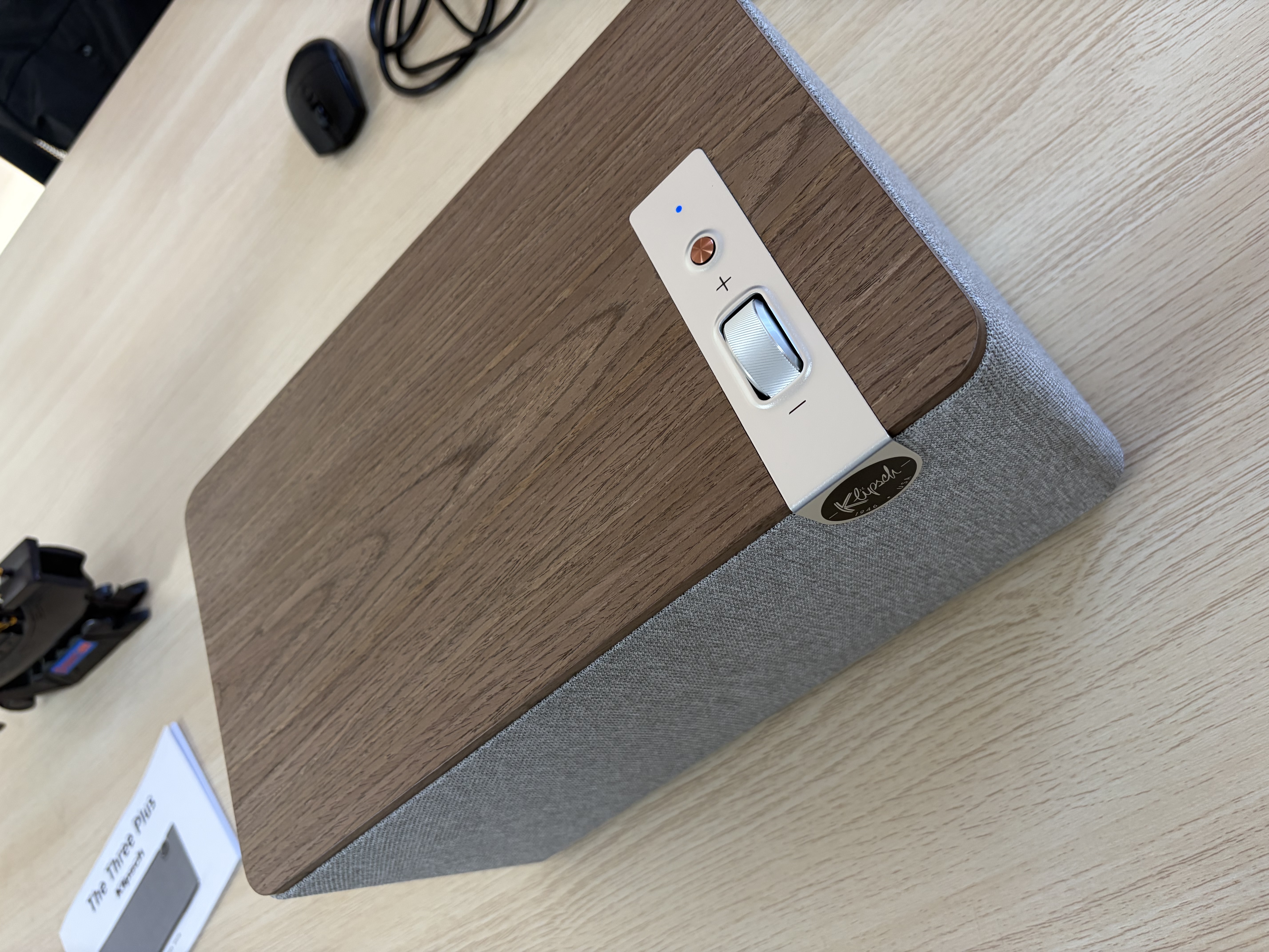 杰士（Klipsch）Three Plus2.1发烧HiFi蓝牙5.3音响音箱 节日礼物送男生 app控制直连唱机 晚秋胡桃木色 实拍图