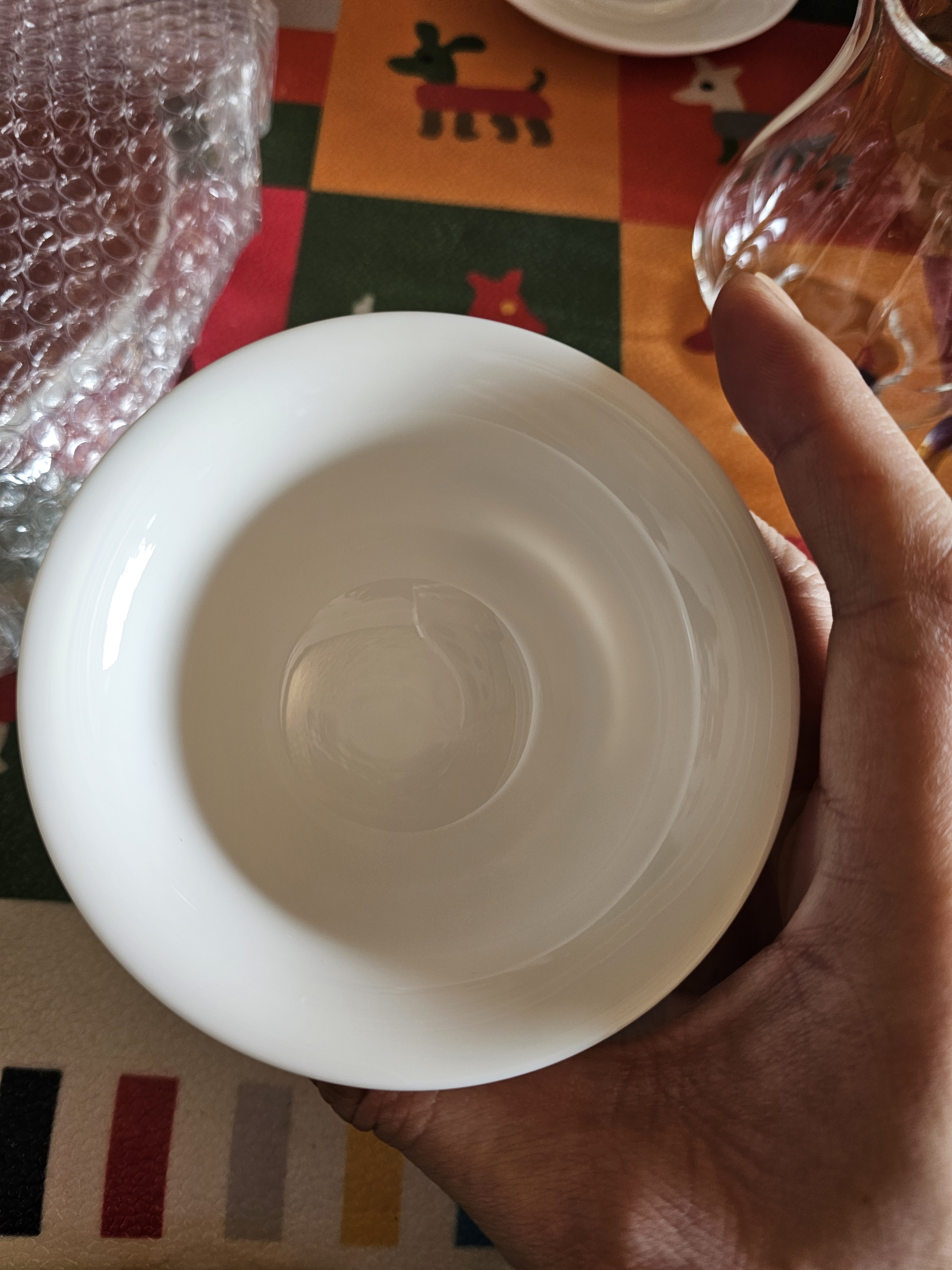 京东京造 茶杯盖碗  360°旋转可悬停功夫泡茶盖碗茶具羊脂玉瓷薄胎150ml 实拍图