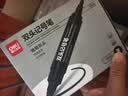 得力（deli）大双头粗头物流快递记号笔1.5mm/5.7mm 办公签字学生文具教学会议笔马克笔 10支/盒 黑色 S555 实拍图