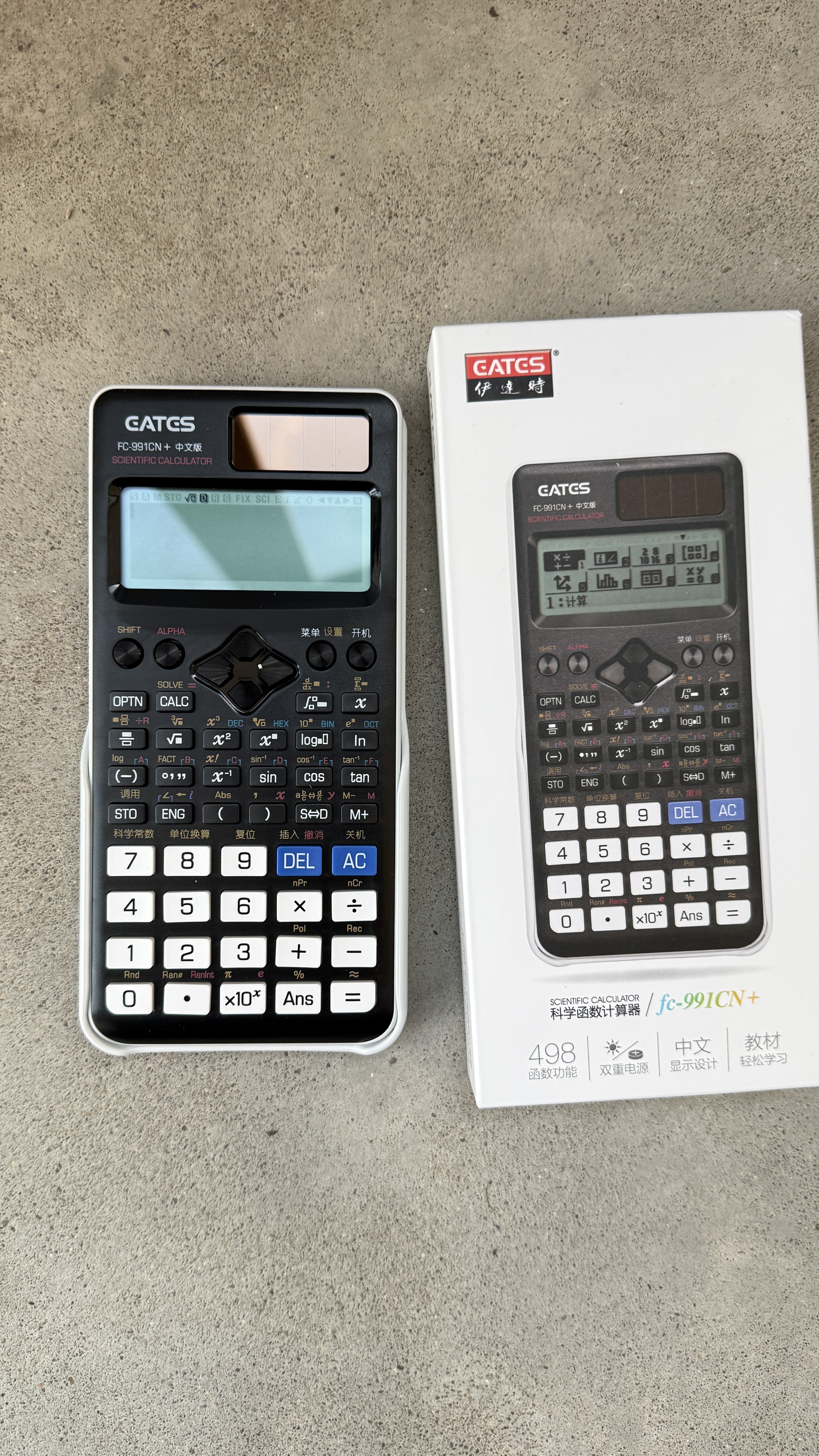 伊达时 科学计算器FC-991CN中文版大学生电路复数相量反三角函数解方程考研考试专用进制转换矩阵统计 991CN+ 中文版 黑色 实拍图